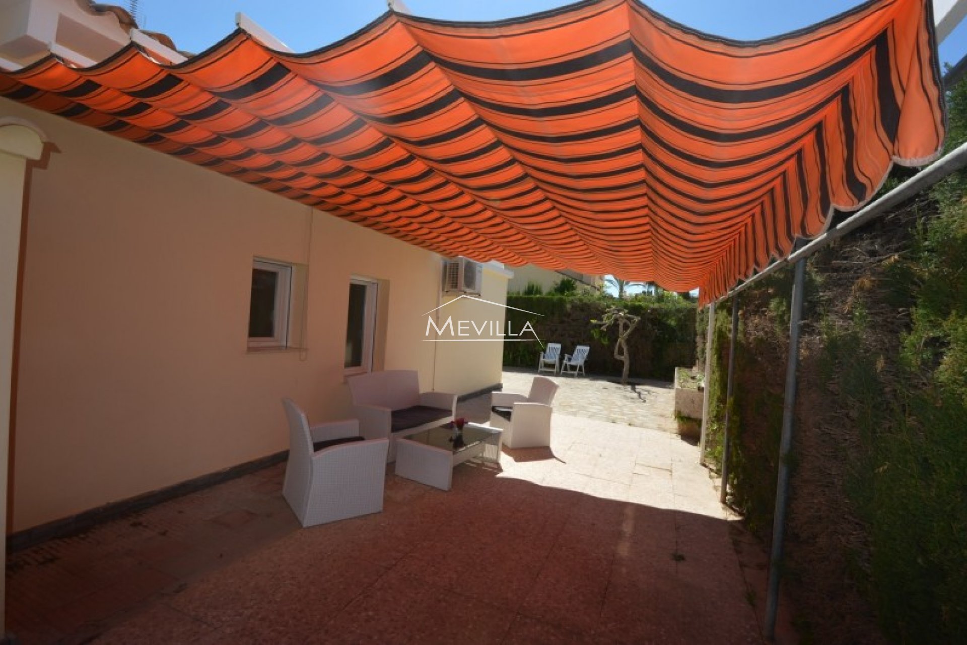A covered terrace