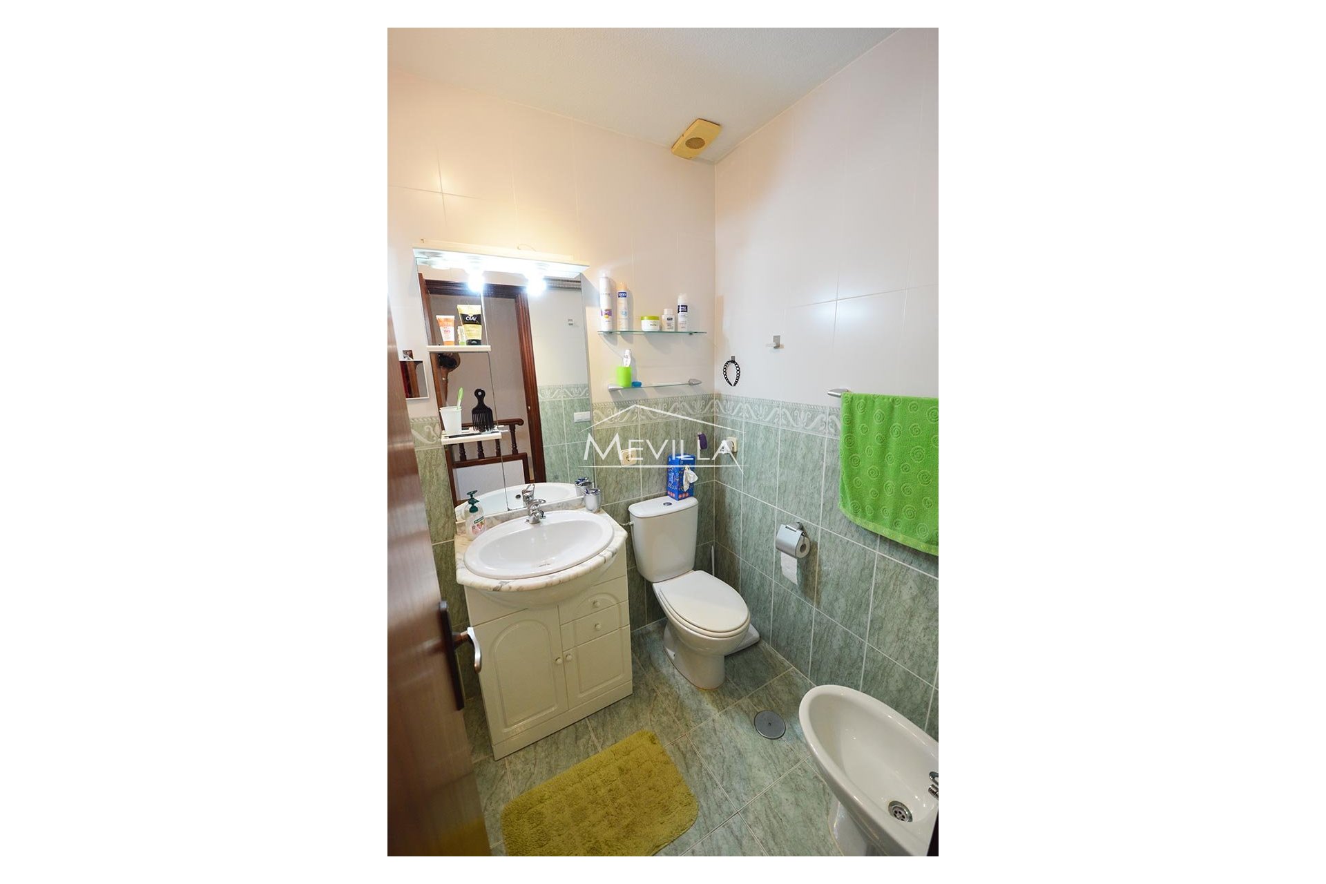 the bathroom