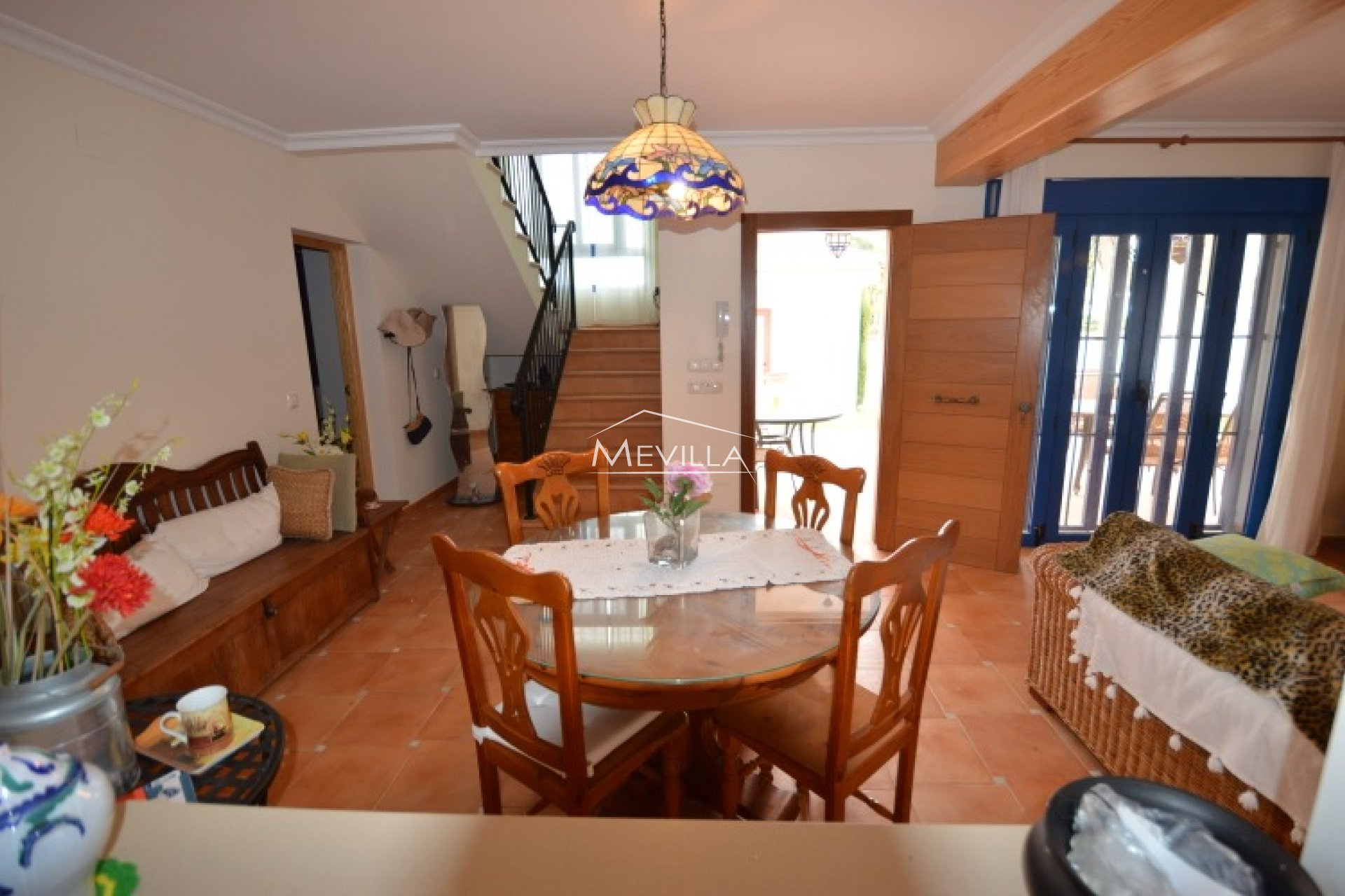 The dining area