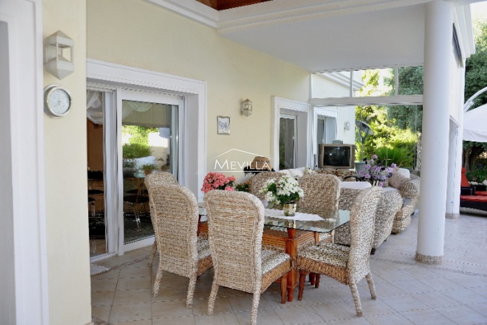 The dining area 