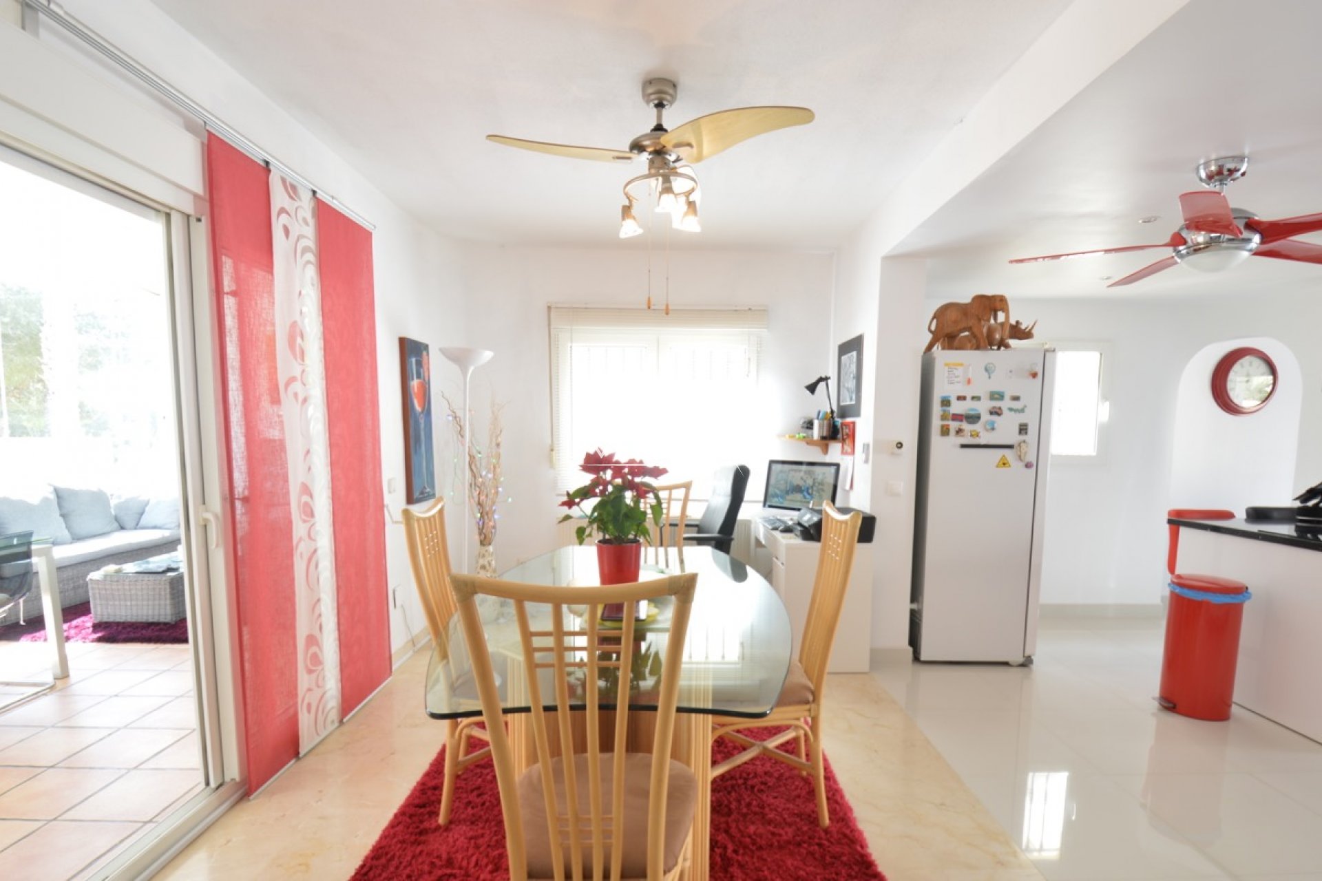 The dining room
