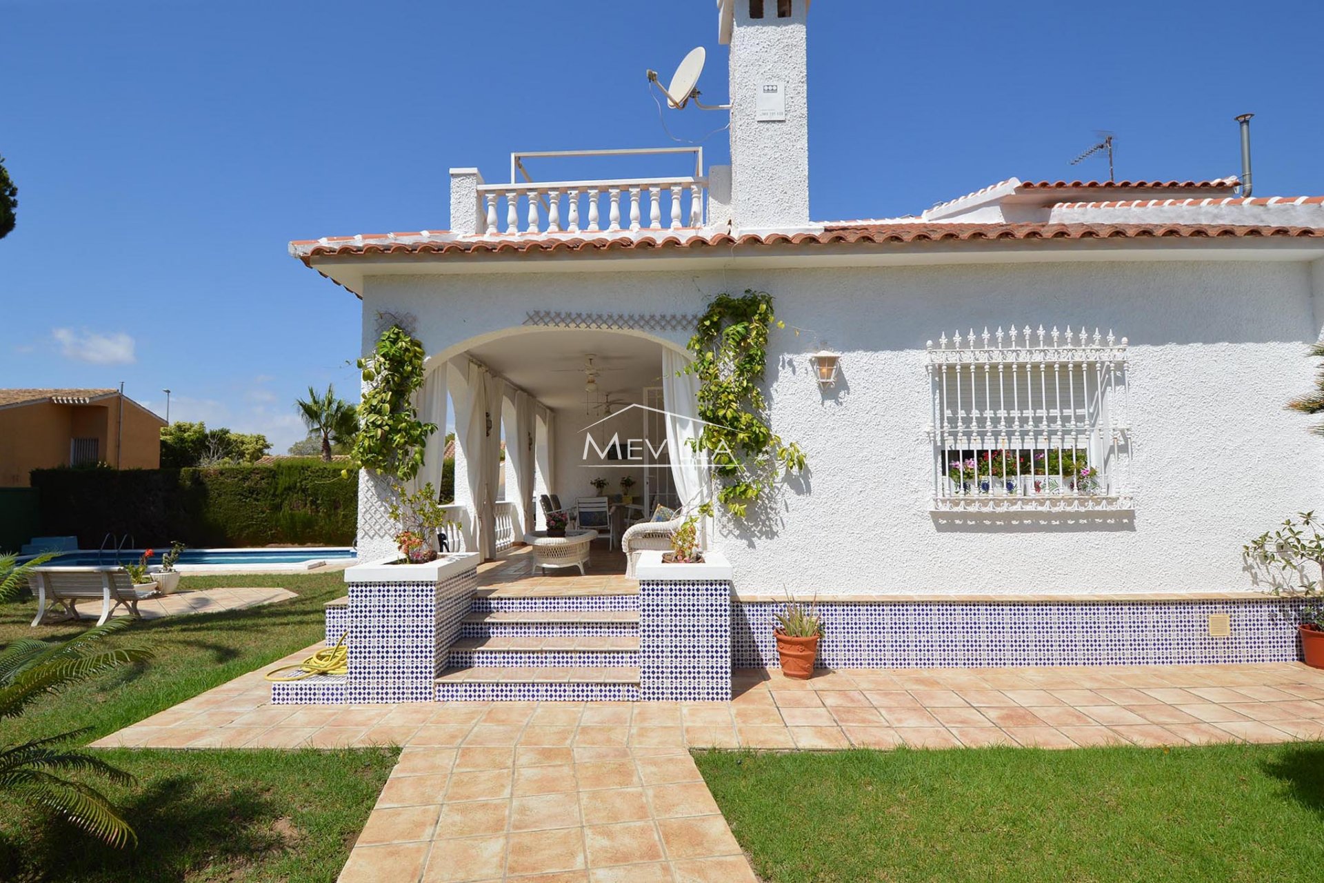 The entrance to the house