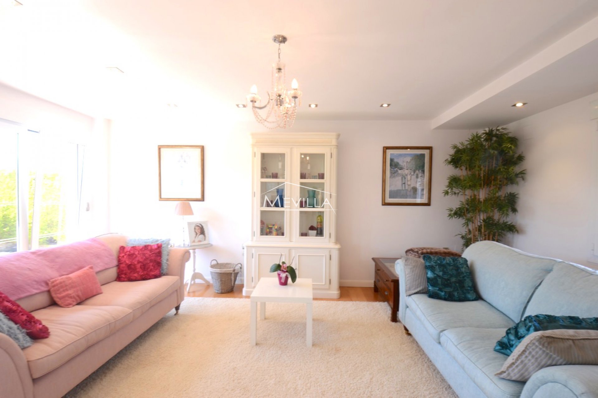The living room on the second floor