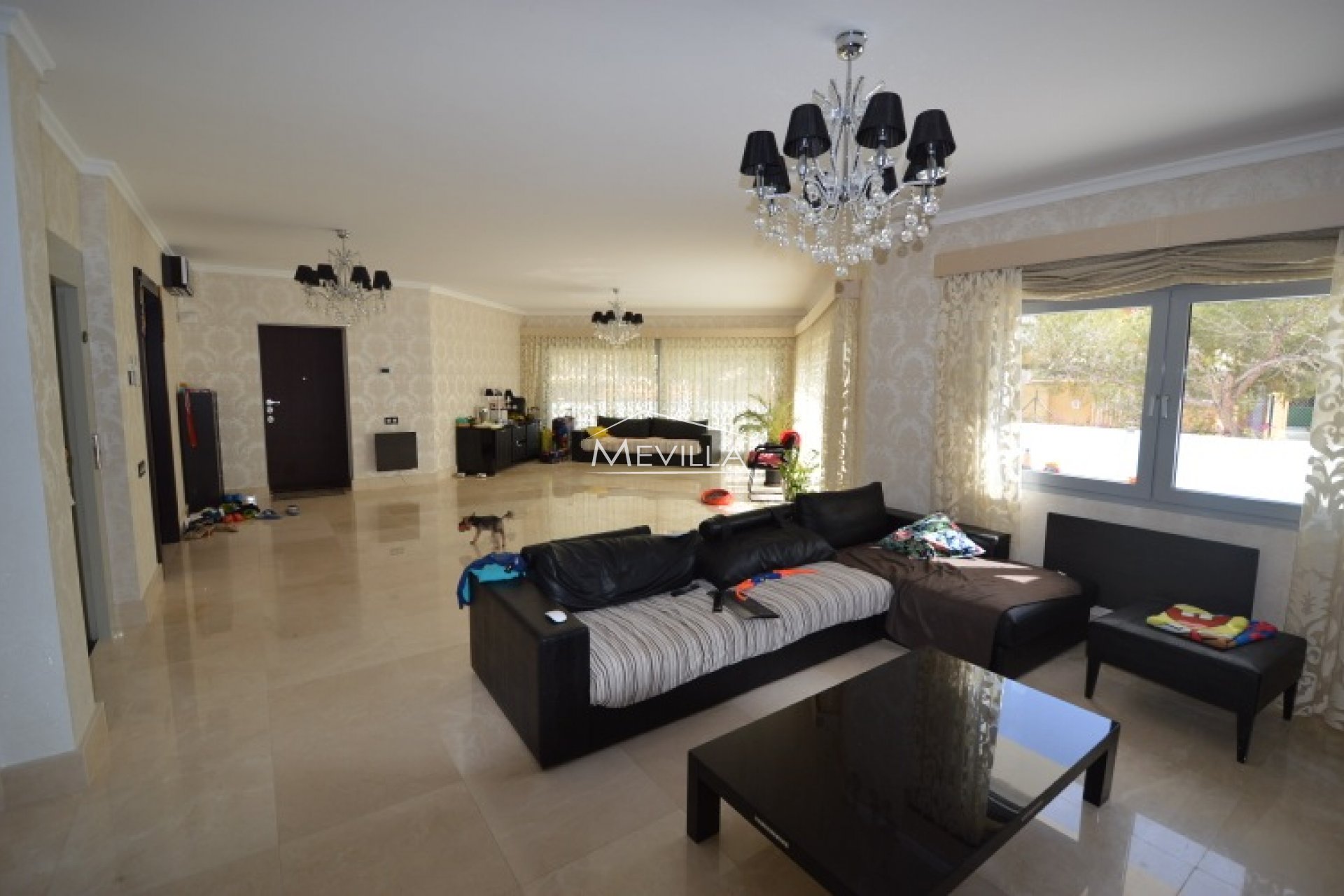 The living room 