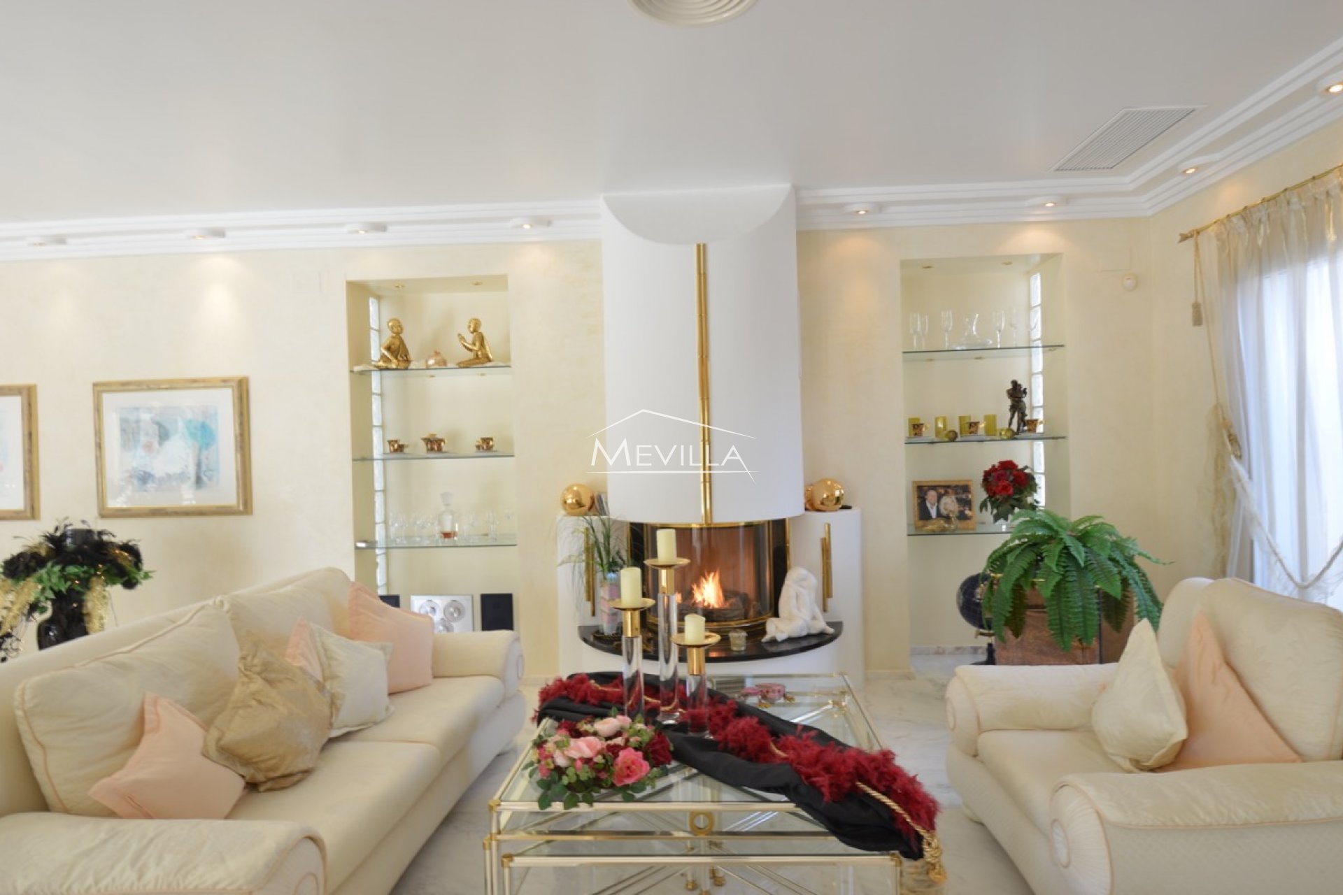 The living room 