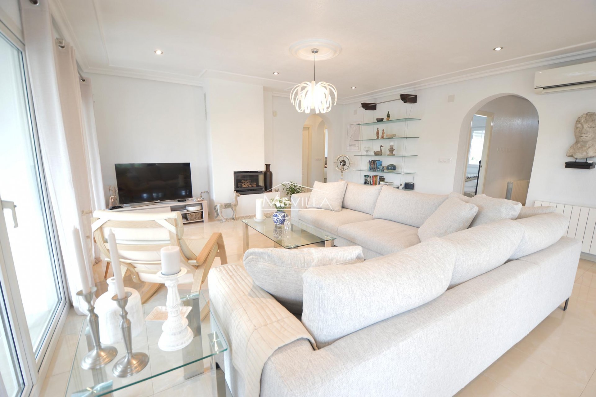 The modern living room 