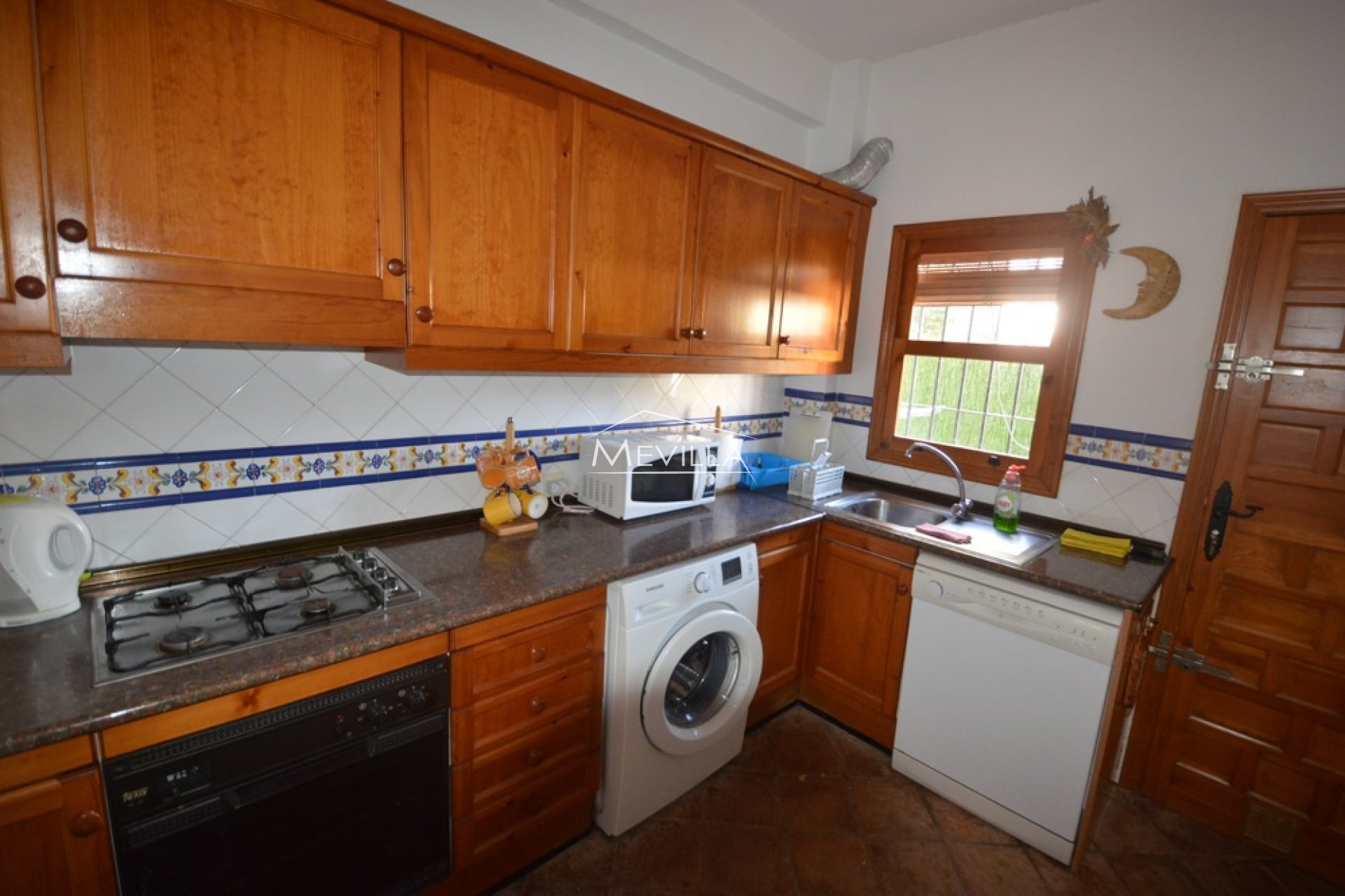 The separate kitchen 