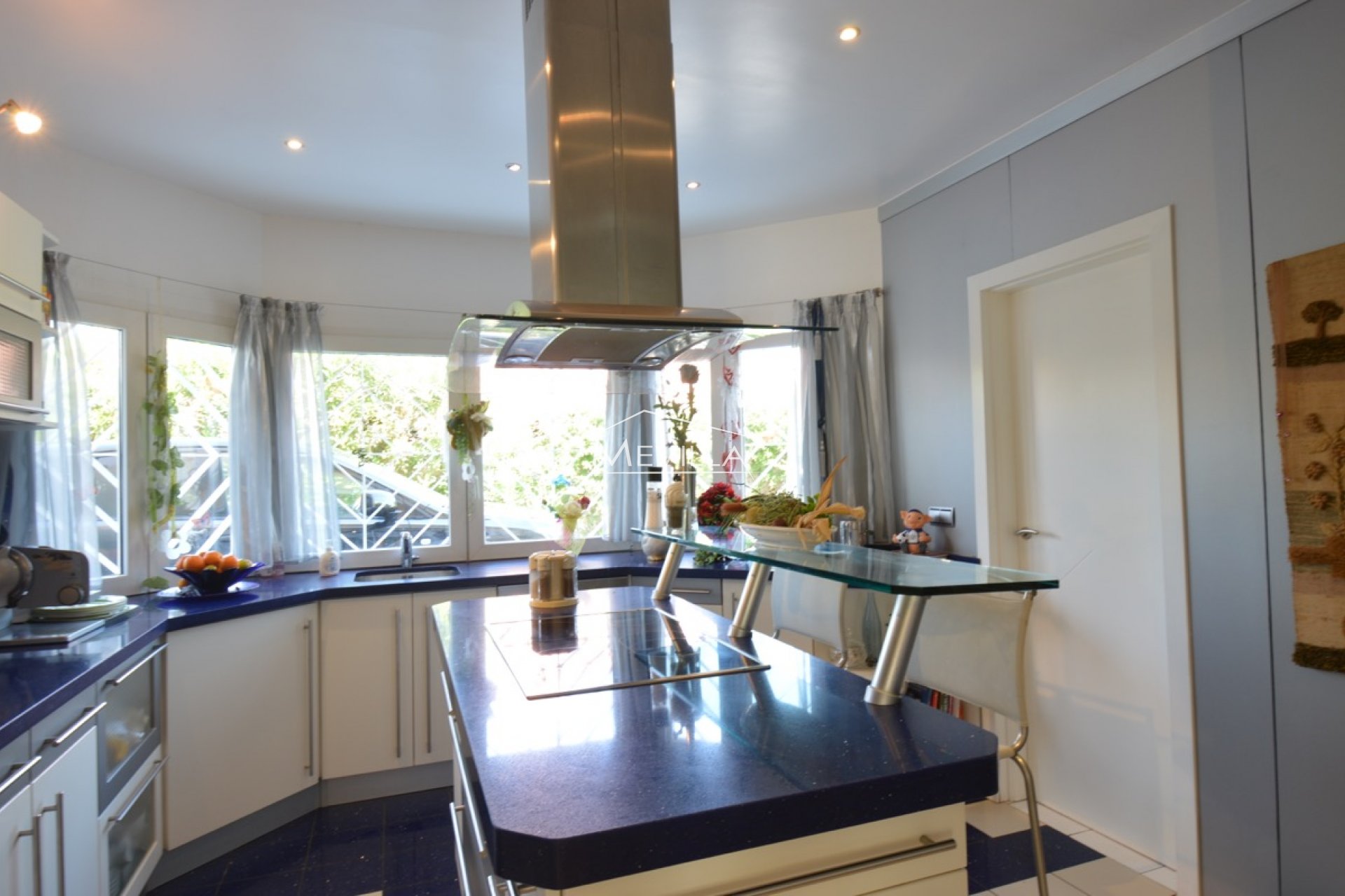 The separate kitchen