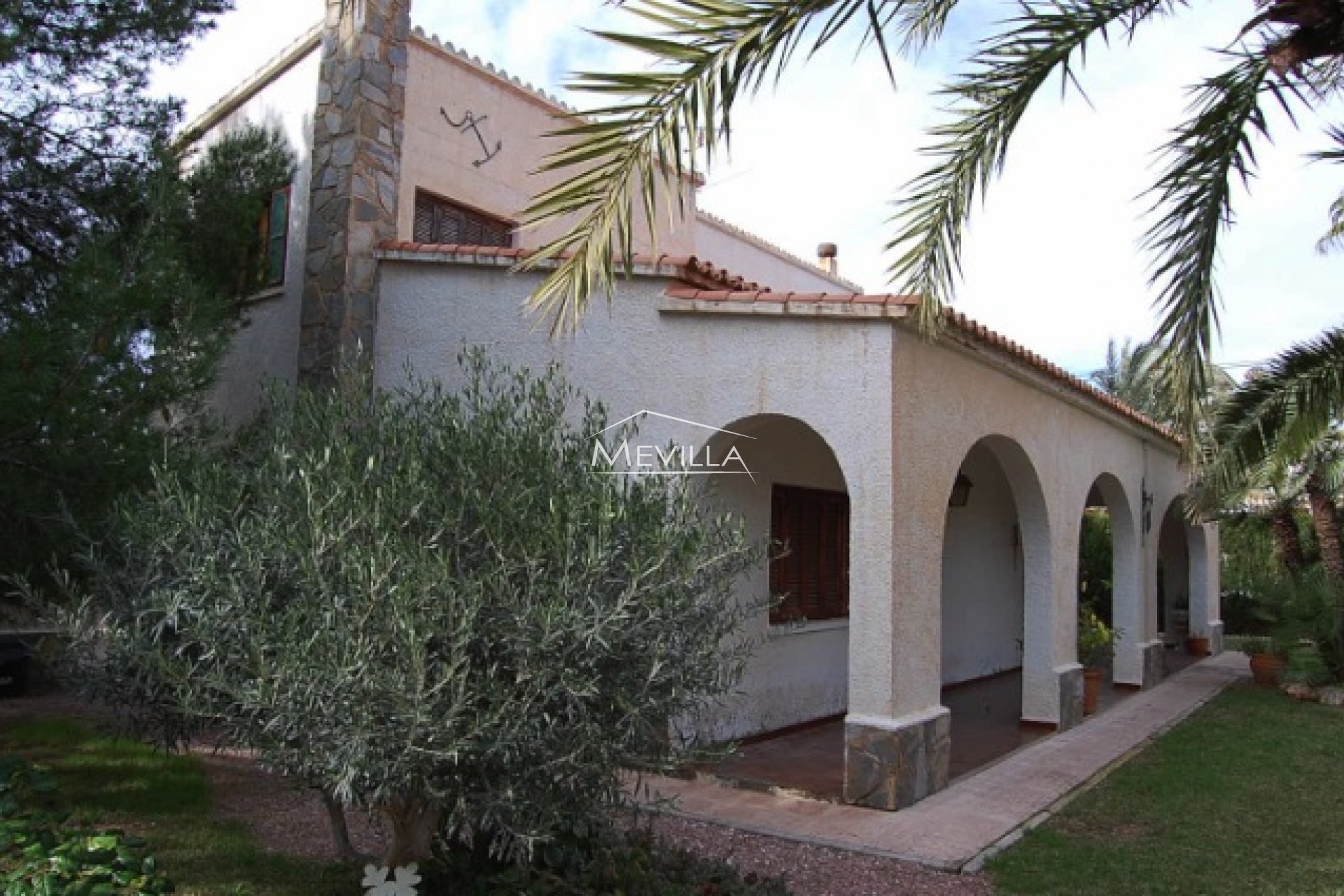 The villa with garden 