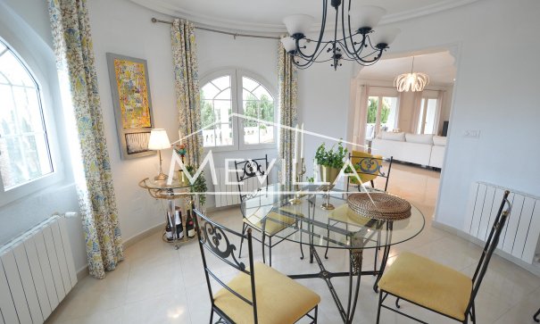 The dining area